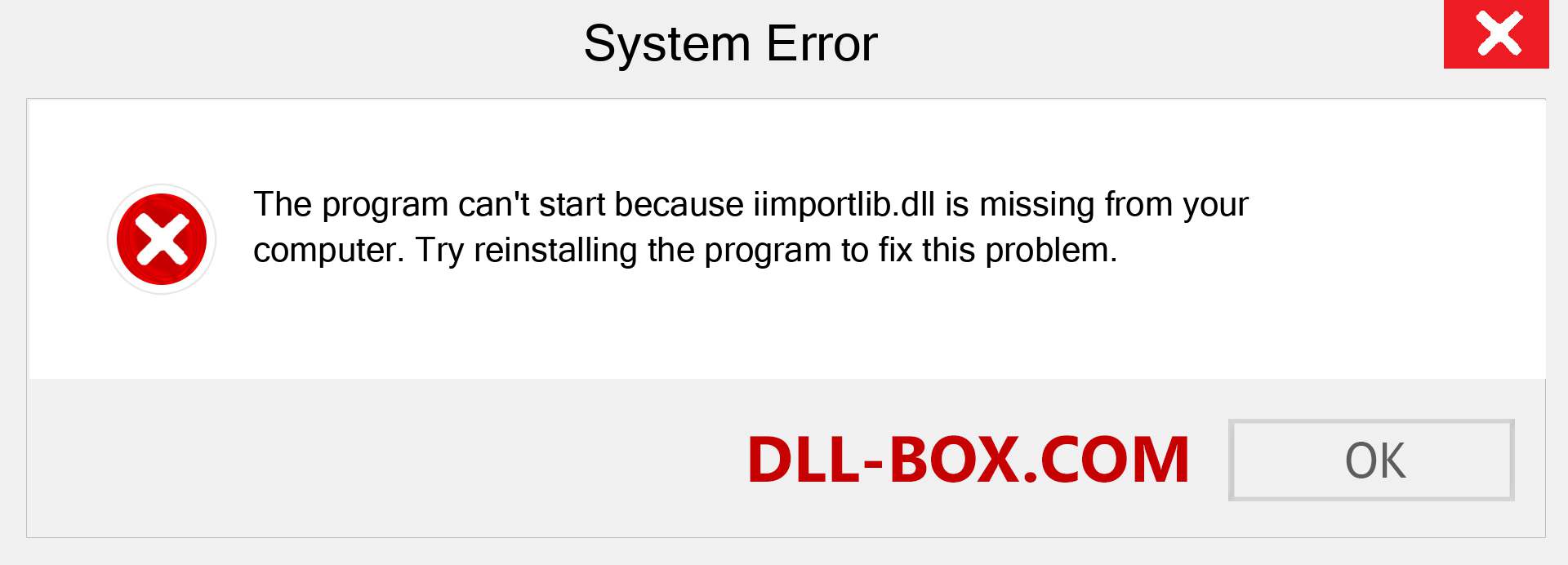  iimportlib.dll file is missing?. Download for Windows 7, 8, 10 - Fix  iimportlib dll Missing Error on Windows, photos, images